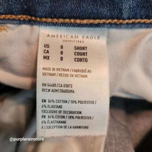 American Eagle Jeans 0 S Dream Jegging Super Hi Rise Medium Wash Tummy Control - Picture 7 of 13